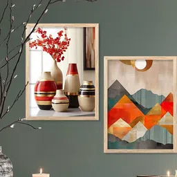 WALLLANE Brown Wood Wall Art-picture-23