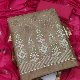 Maroosh Embellished Unstitched Dress Material-picture-11