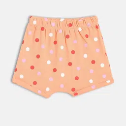 MINI KLUB Girls Pack Of 3 Polka Dots Printed Mid-Rise Cotton Shorts image 5
