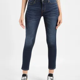 levi's Women's 711 Blue Skinny Fit Mid Rise Jeans image 1