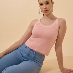 SHOWOFF Ribbed Tank Crop Top-picture-6