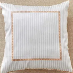 Home Centre Vera Off White & Grey 5 Pieces Elephant Printed Square Cushion Covers image 2