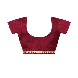 DIVASTRI Maroon Silk Blend Printed Sarees image 5