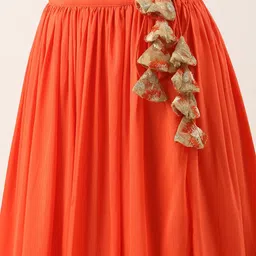 Ethnovog Embroidered Lehenga & Unstitched Blouse With Stitched Dupatta image 3