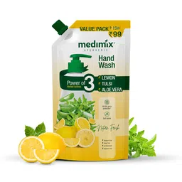 medimix AYURVEDIC Lemon Tulsi & Aloe Vera Hand Wash Refill Pouch - 675 ml-picture-14