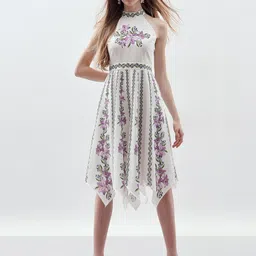 Vero Moda Women Floral Print Fit & Flare Dress-image-46