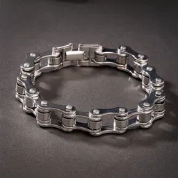 The Roadster Lifestyle Co Men Silver-Plated Link Chain Bracelet-picture-53