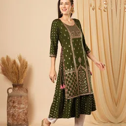 Globus Women Ethnic Motifs Printed Indie Prints Kurta image 5