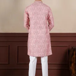 Koshin Ethnic Motifs Printed Mandarin Collar Kurta image 4