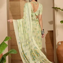 all about you Floral Brasso Saree image 5