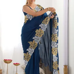 IndianRang Zari Pure Chiffon Saree-picture-11