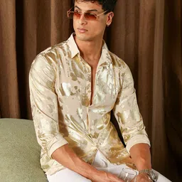 Campus Sutra Abstract Printed Comfort Casual Shirt image 3