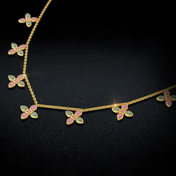 Joyalukkas Charming Floral Heritage Gold Necklace-picture-31
