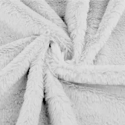 generic Soft, Plush Faux Fur Fabric, 6 feet x 5 feet Turquoise Blue (White) image 3