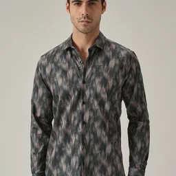 Banana Club Men Classic Slim Fit Printed Casual Shirt-picture-21