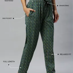 Kryptic Pack Of 2 Printed Pure Cotton Relaxed-Fit Mid-Rise Lounge Pants image 3