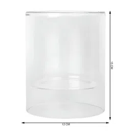 IAAH Transparent Voir Decorative Glass Vase image 4