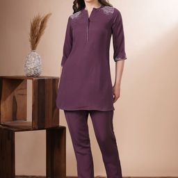 FASHOR Embroidered Tunic With Trousers-picture-10