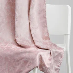 haus & kinder Signature Whispering Willow Pink Jacquard 2Pc Room Darkening Window Curtains image 2