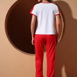 PRRODALITY Printed Super Combed Cotton Round Neck T-Shirt With Joggers Co-Ords Set image 3