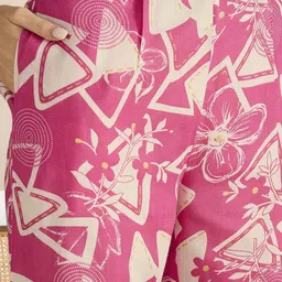 all about you Women Printed Regular Kurta with Trousers image 3