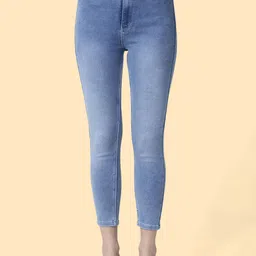 OMG CREATION Women Skinny Fit High-Rise Low Distress Heavy Fade Stretchable Jeans-picture-34