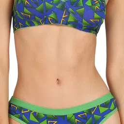 samvar Women Green Cotton Bra Panty Set for Lingerie Set Undergarments Pack of 1-picture-16