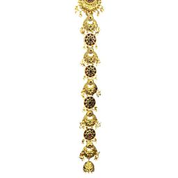 VAGHBHATT Women Gold-Plated Temple Round Motif Bridal Jada-picture-10