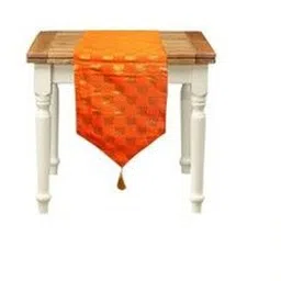 Pink Parrot Orange-Color Woven Design Table Runners-picture-29