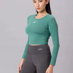 AESTHETIC NATION Brand Logo Crop Top-picture-39