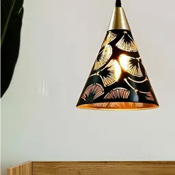 KINIS 2 Pcs Modern and Unique Style Black Aluminium Quirky Ceiling Lamps image 2