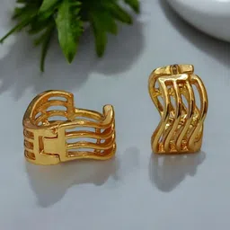 SHREE KRISHNA SHOPPING Unisex Gold-Plated Brass Earrings-picture-39