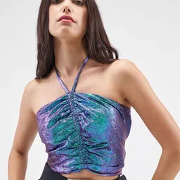 Tokyo Talkies Halter Neck Crop Top-picture-10