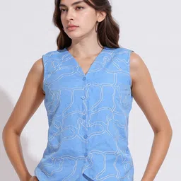 all about you Women Embroidered Vest Top-picture-22