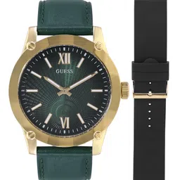 GUESS Men Dial & Leather Straps Analogue Watch GW0630G2-picture-15