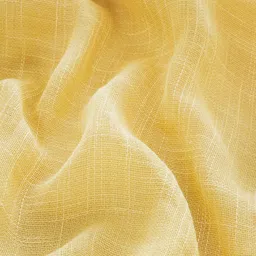 Deco Window Yellow & White 2 Pieces Sheer Door Curtains image 5