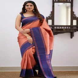 Sanwariya Silk Woven Design Zari Kanjeevaram Saree-image-10