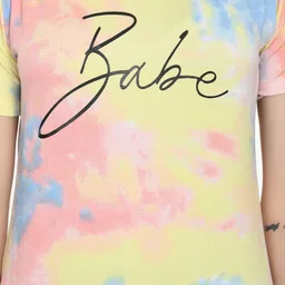 Absorbing Tie and Dye Crepe Top image 5