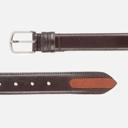 Allen Solly Men Textured Leather Belt image 2