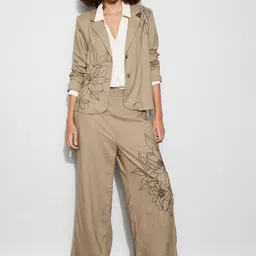 CODE by Lifestyle Embroidered Lapel Collar Blazer image 5