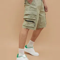 Bossini Men Regular Fit Mid-Rise Cargo Shorts-picture-28