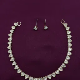 Anouk Women Gold-Plated Cubic Zirconia Stone Studded Jewellery Set image 5