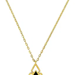 BHIMA 22K BIS Hallmark 916 Purity Gold Noir Prism Link Necklace-4.004 g image 3