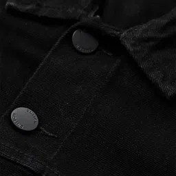 Snitch Men Black Denim Jacket image 4