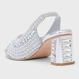 Sole To Soul Embellished Party Block Sandals image 4
