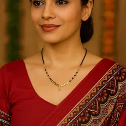 soni jewellery Soni Stylish butterfly Design mangalsutra image 1