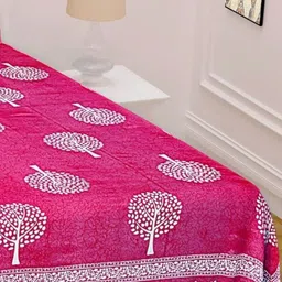 Cotton Choice Multicoloured 180 TC King Bedsheet with 2 Pillow Covers image 2