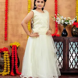 BAESD Girls Embellished Ready to Wear Lehenga & Blouse With Dupatta image 3