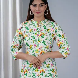 TANISHA Floral Print Mandarin Collar Top-picture-28