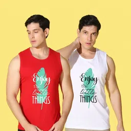 WOOSTRO Men Typography 2 Printed Raw Edge Slim Fit T-shirt image 4